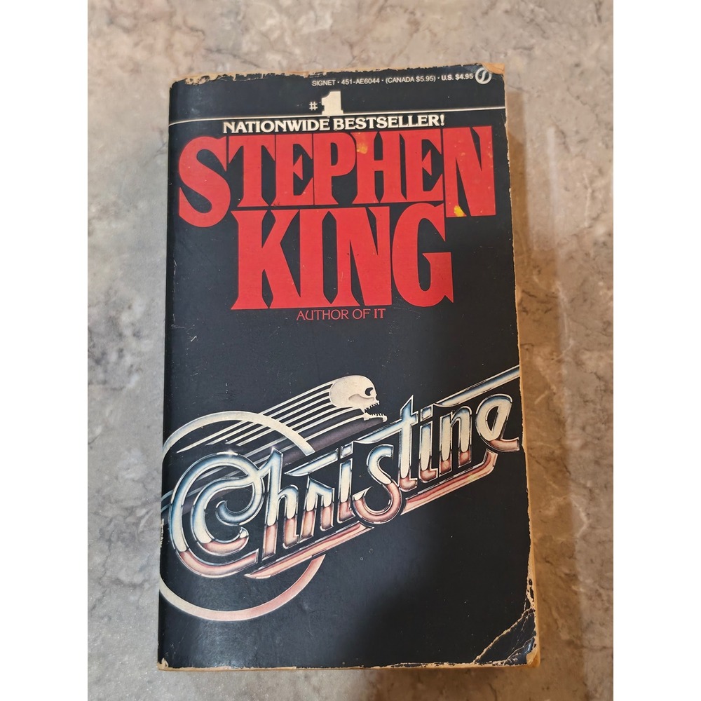 Stephen King Christine Vintage Paperback Book Signet 0-451-16044-4 Horror Book